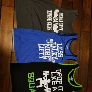 Novelty Gym Tank tops bundle